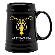 Game of Thrones Greyjoy Sigil Kraken Symbol Ceramic Stein